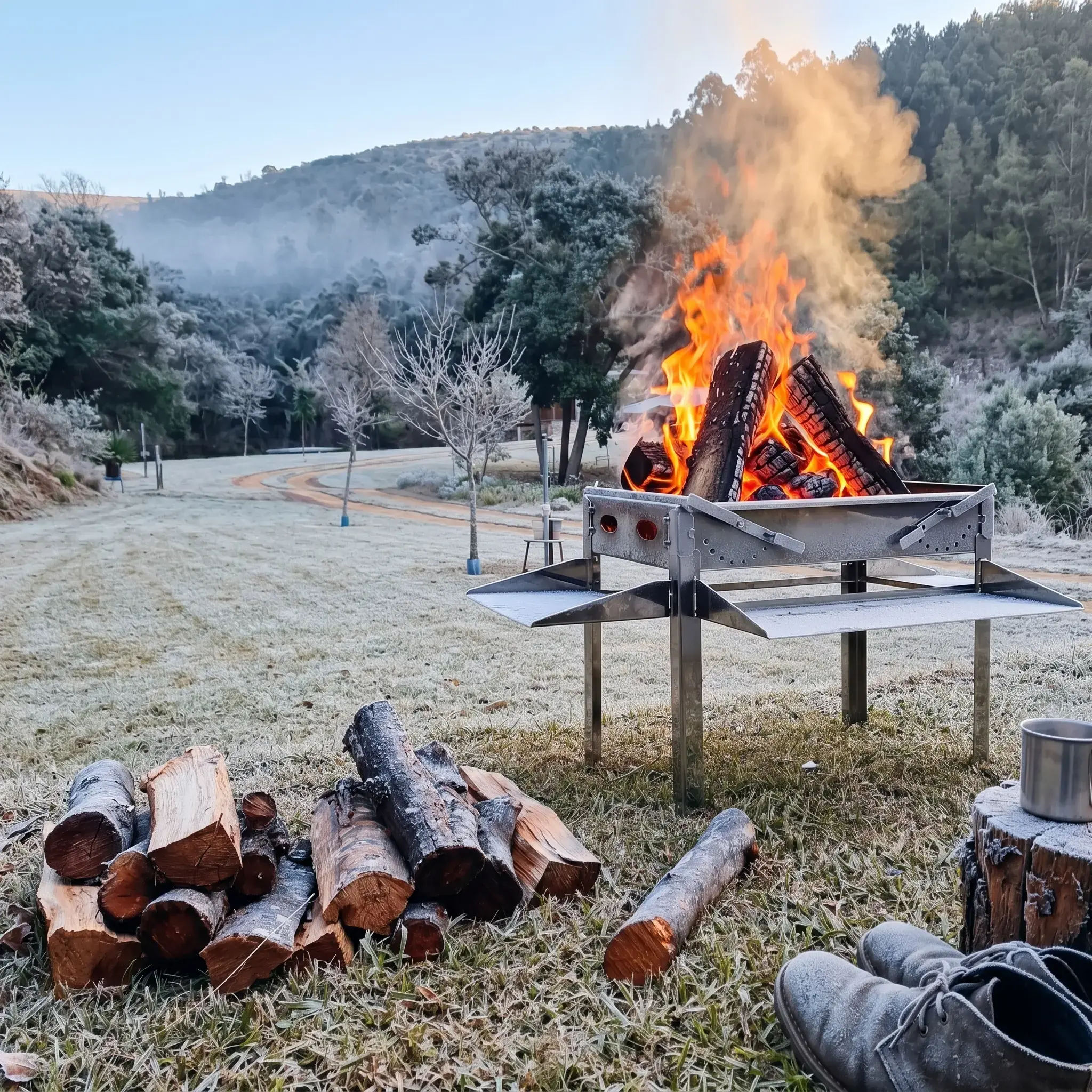 After: Portable Braai